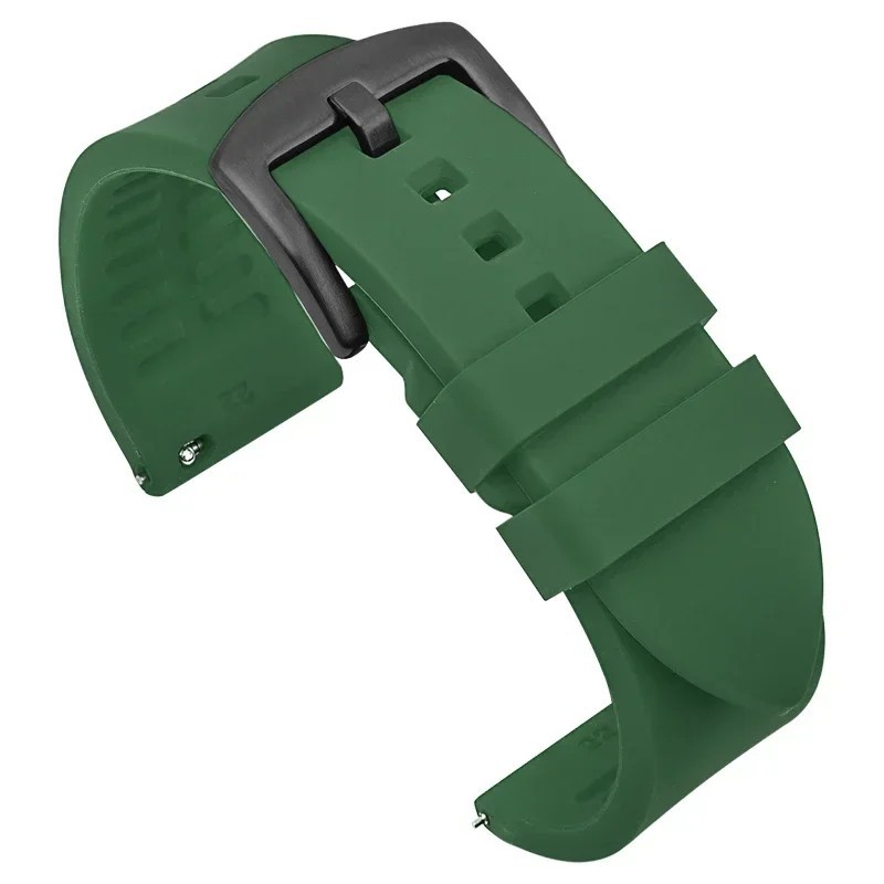 18mm 20mm 22mm Soft Silicone Watch Band Divers Replacement Strap Quick Release
