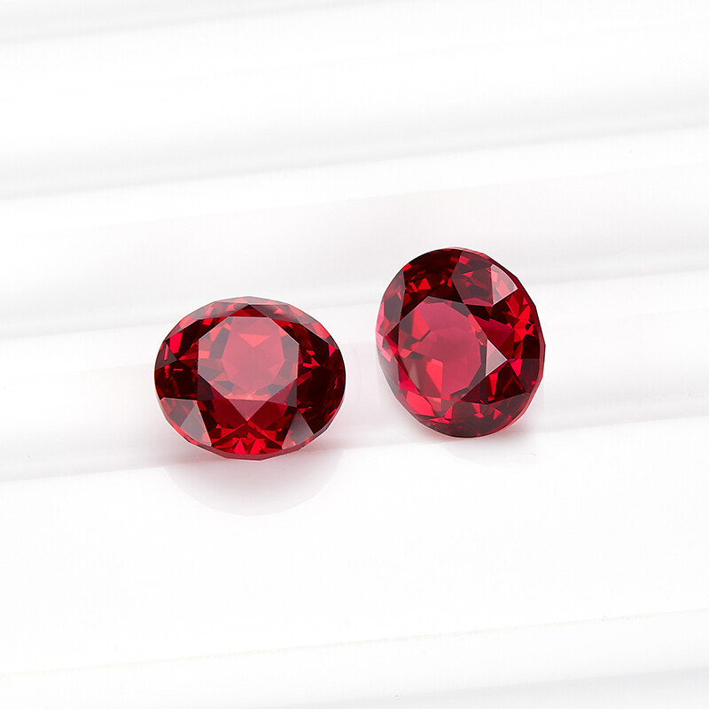 Blood Red Ruby AGL Certified Lab Grown Ruby Loose Gemstone Round Cut 0.3ct~4.3ct