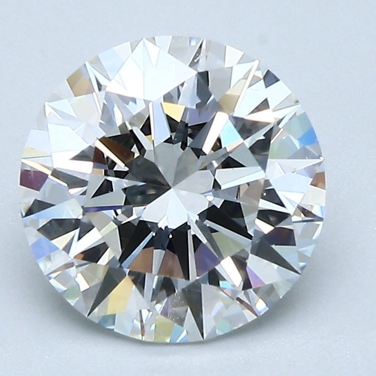 Round 2.29 Carat Certificate AGI Natural Mined Diamond Loose E color IF clarity