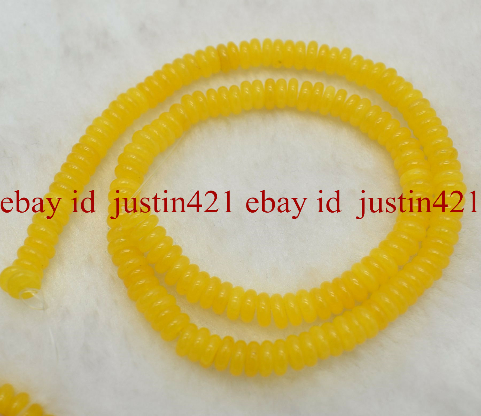 Natural 3×8/4x10mm Yellow Topaz Abacus Shapes Gemstone 15 Inch Loose Beads