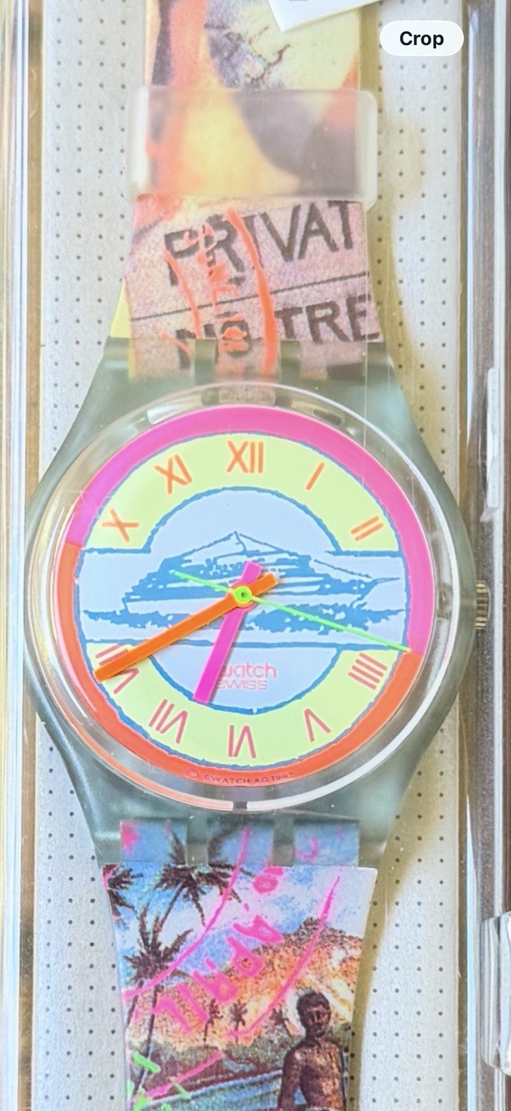 NWT NOS VTG 1993 Swatch “Postcards” GN127