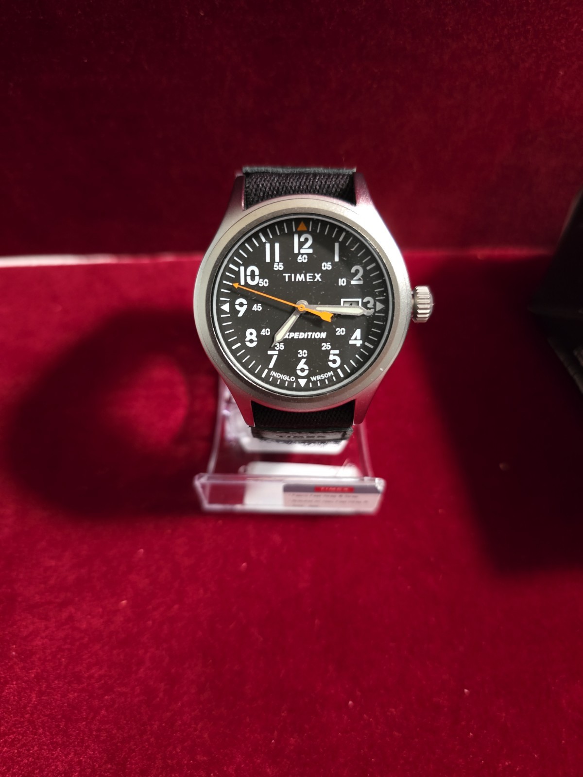 New Timex TW4B29600 Men’s Expedition Scout 40mm Black Fabric Fast Strap Watch