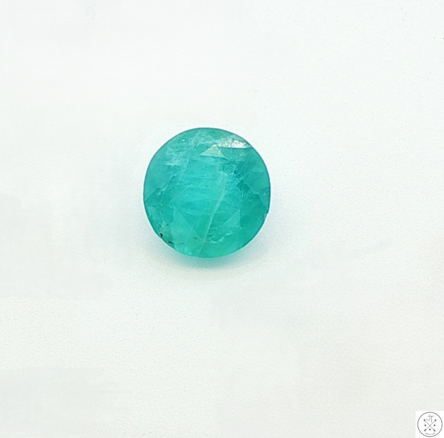 Rare 1.50 Carat Natural Grandidierite 8 mm Round Faceted Gemstone Loose