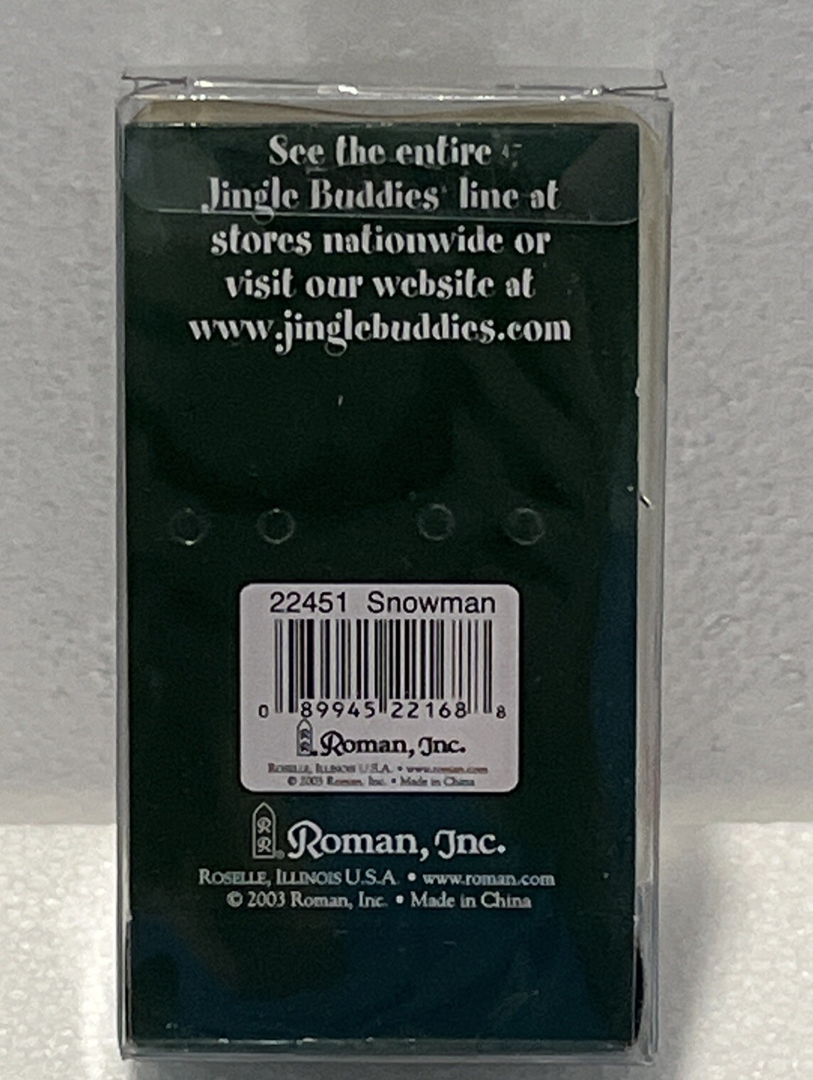 Jingle Buddies 2003 VTG Dangling Frosted Glitter Snowman Red Bell Earrings – New