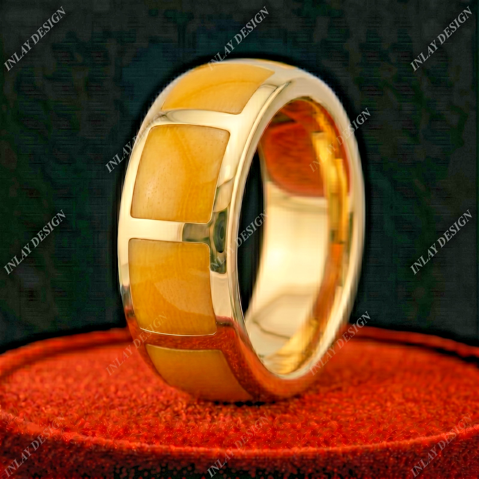 Natural Yellow Coral In 925 Sterling Silver Men & Women Wedding & Engagement Gif