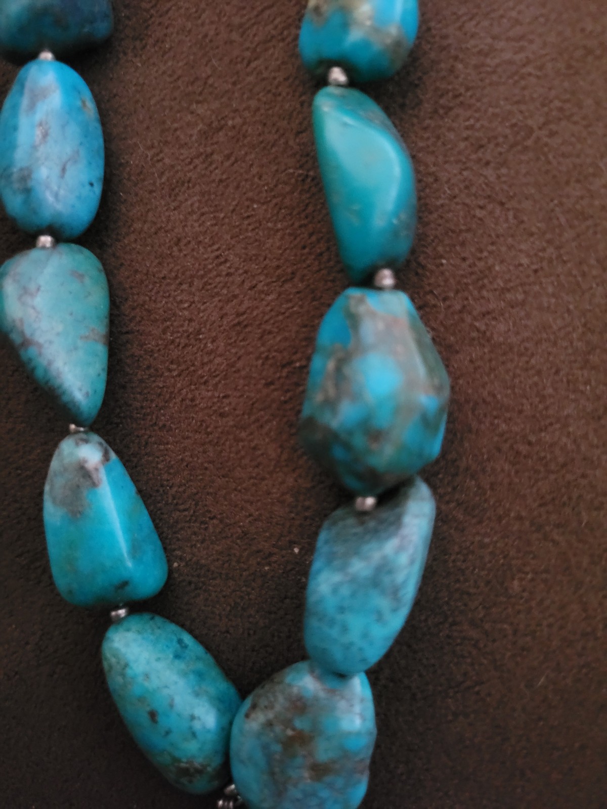 Studio Barse Vintage Natural Turquoise in Sterling Silver Necklace with Pendant