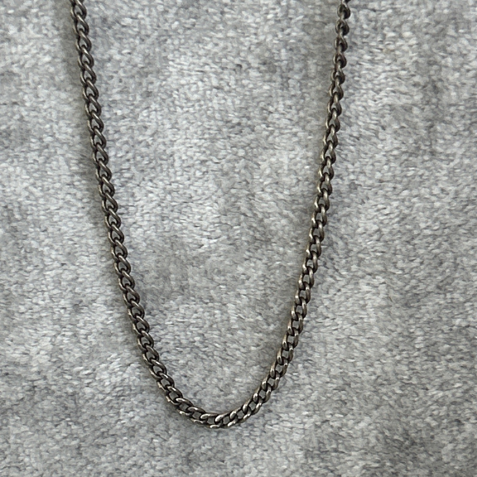 Vintage Hecho En Mexico Sterling Silver Chain Necklace 20 1/2” 3.8G