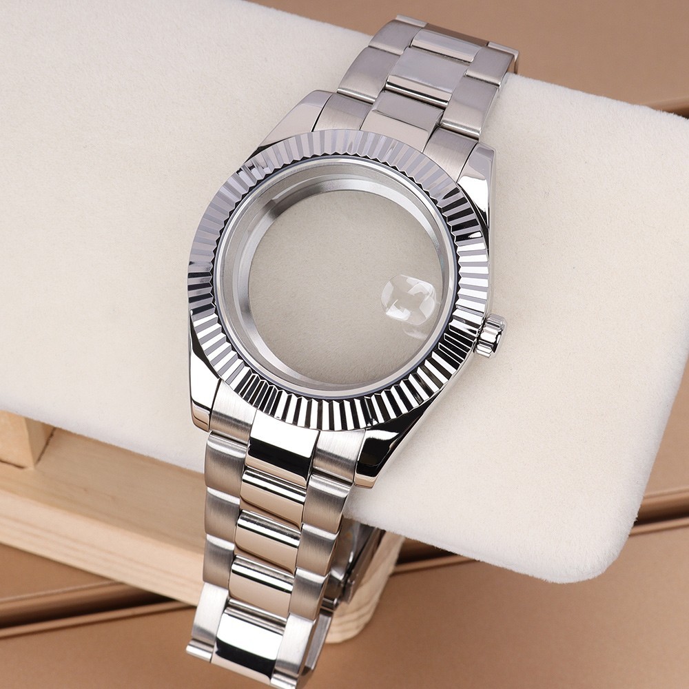 36mm/40mm NH35 Watch Case Strap Modify rolex mod Sapphire crystal For NH34 36 38