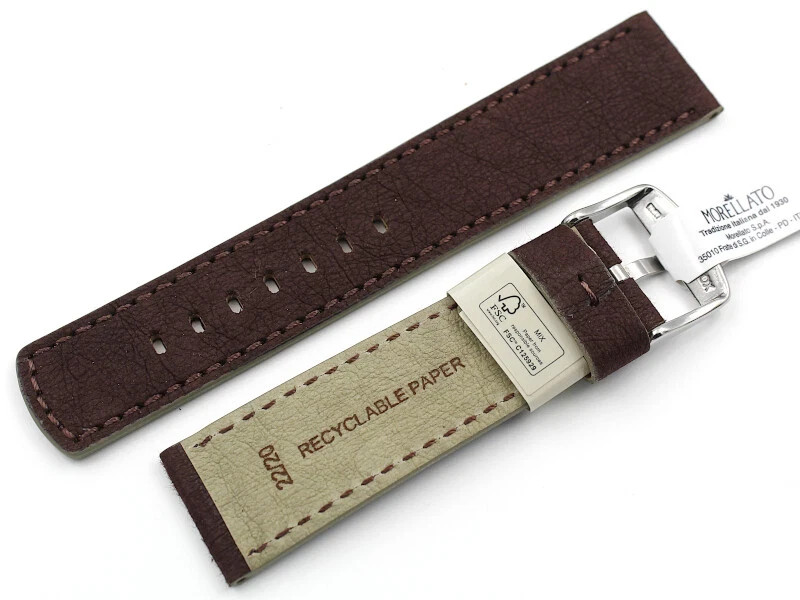 Morellato Watch Band Leather Dark Brown Various Sizes Handmade Top Quality New