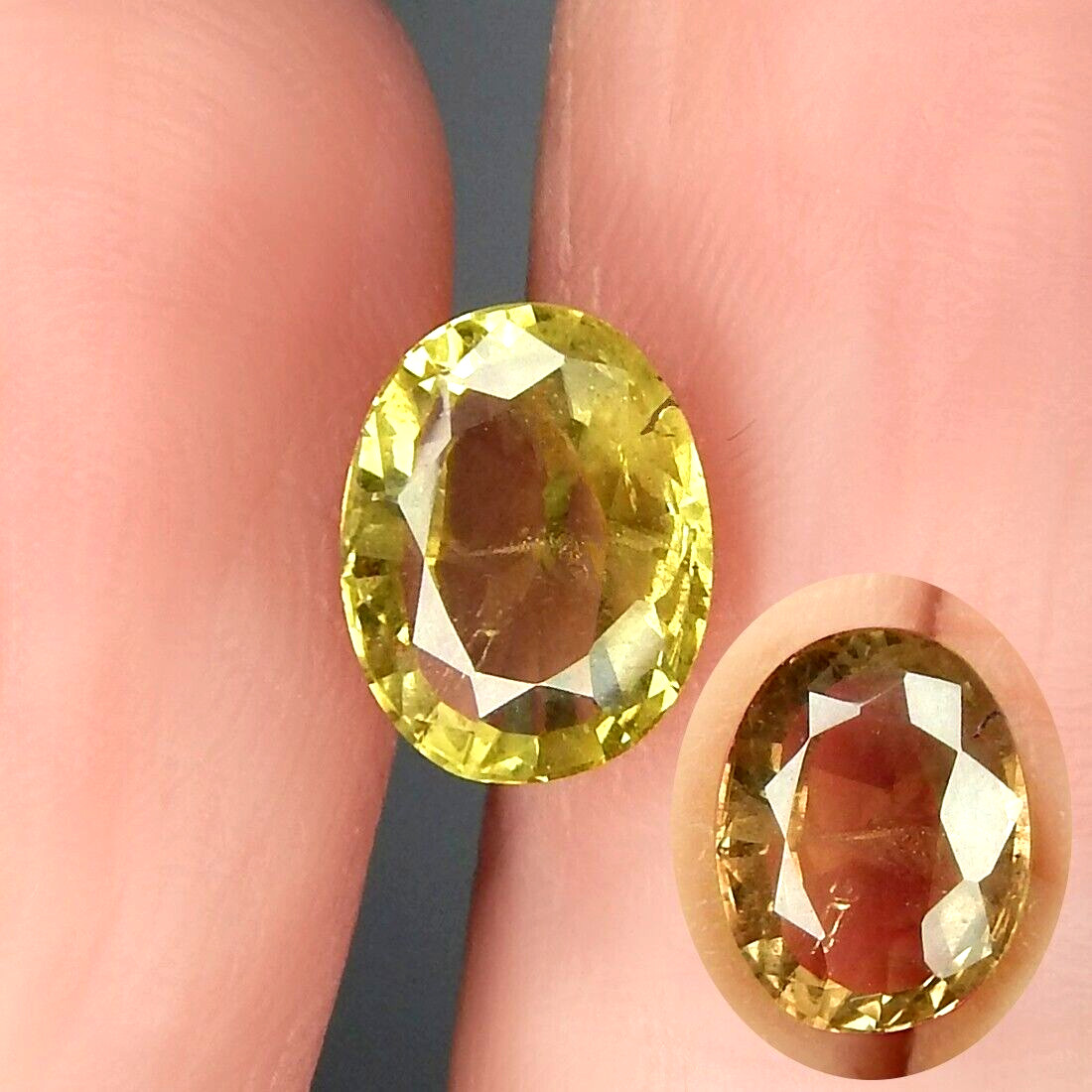 2.3ct Color Change Chrysoberyl VVS Yellow to Orange Natural Mined Unheated Oval