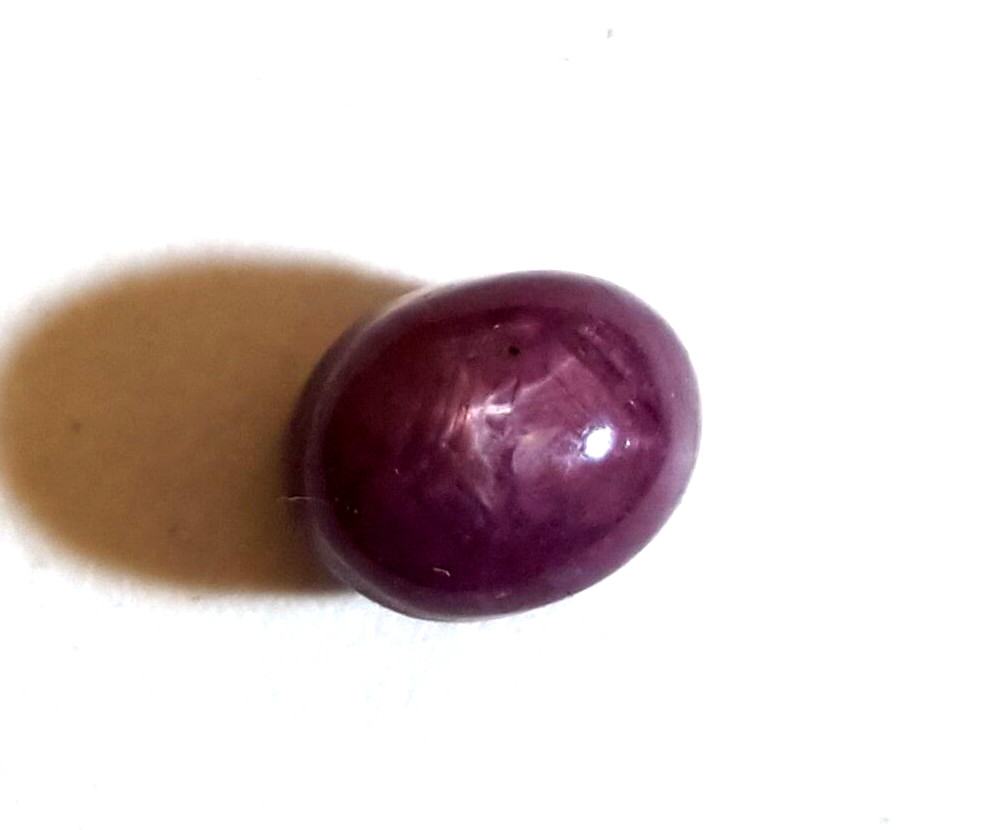 Natural Ruby Star Oval Cabochon Loose Gemstone 5×6.40 MM 2.20 CT