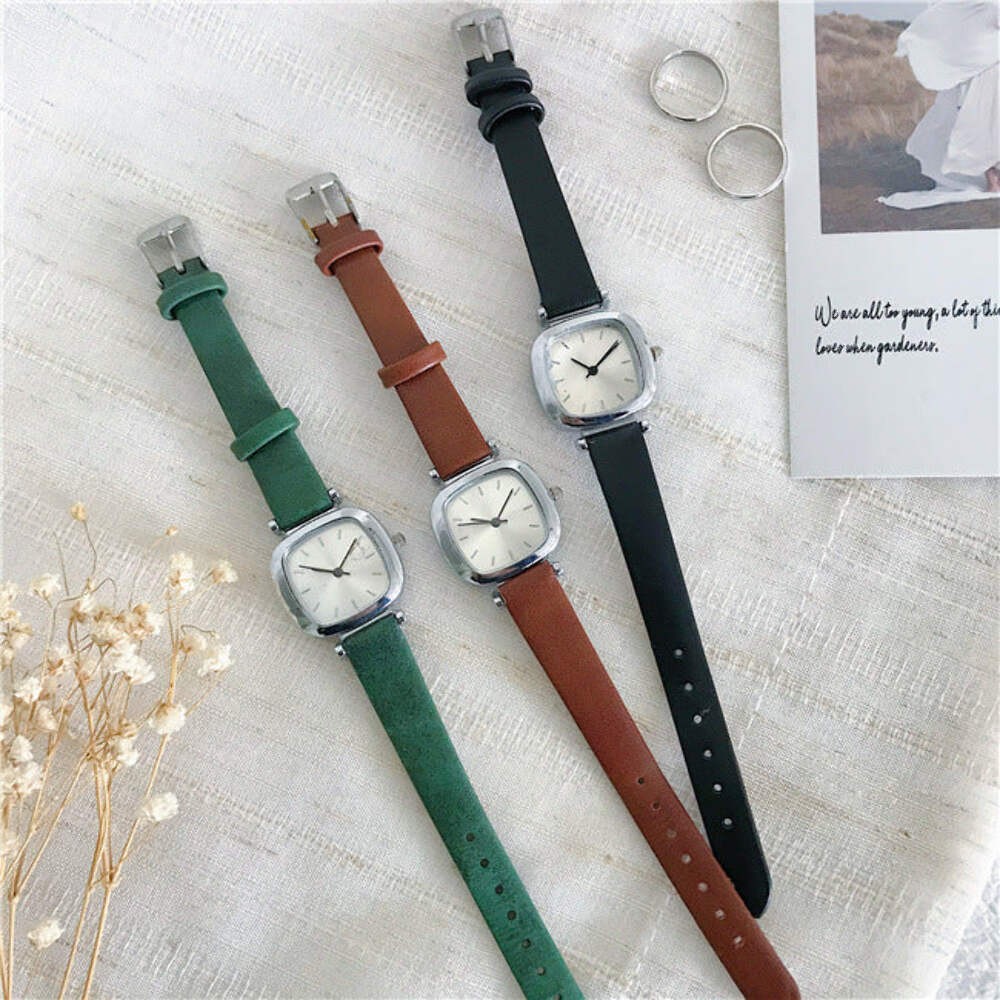 Small And Exquisite Retro Literary Square Temperament Simple Watch