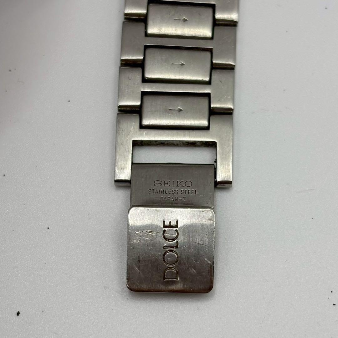 Seiko Dolce 8J41 Vintage Quartz Men’s Watch Silver Japan 075903