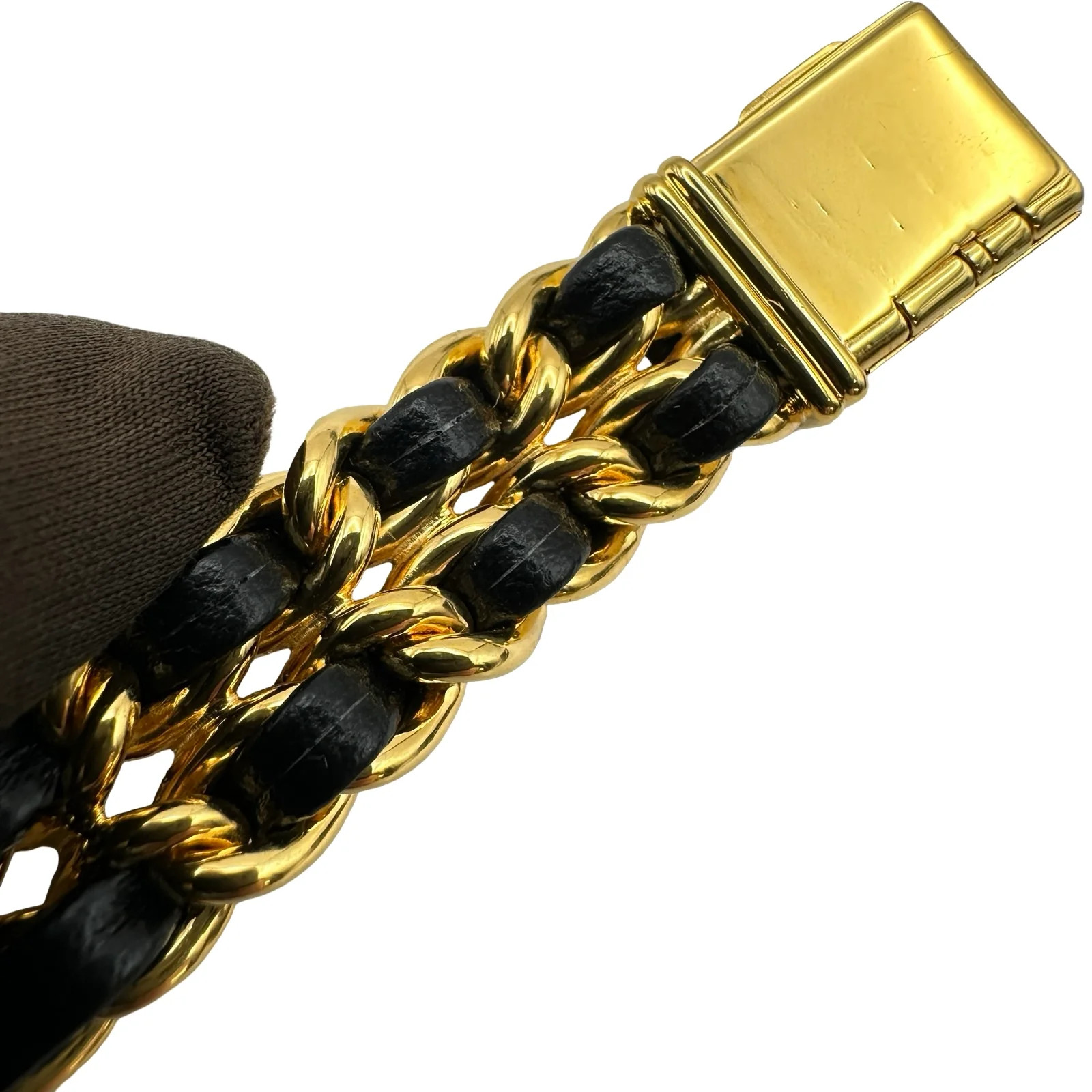 Chanel Première S H0001 20mm Gold Black Dial Quartz Watch OKW2044