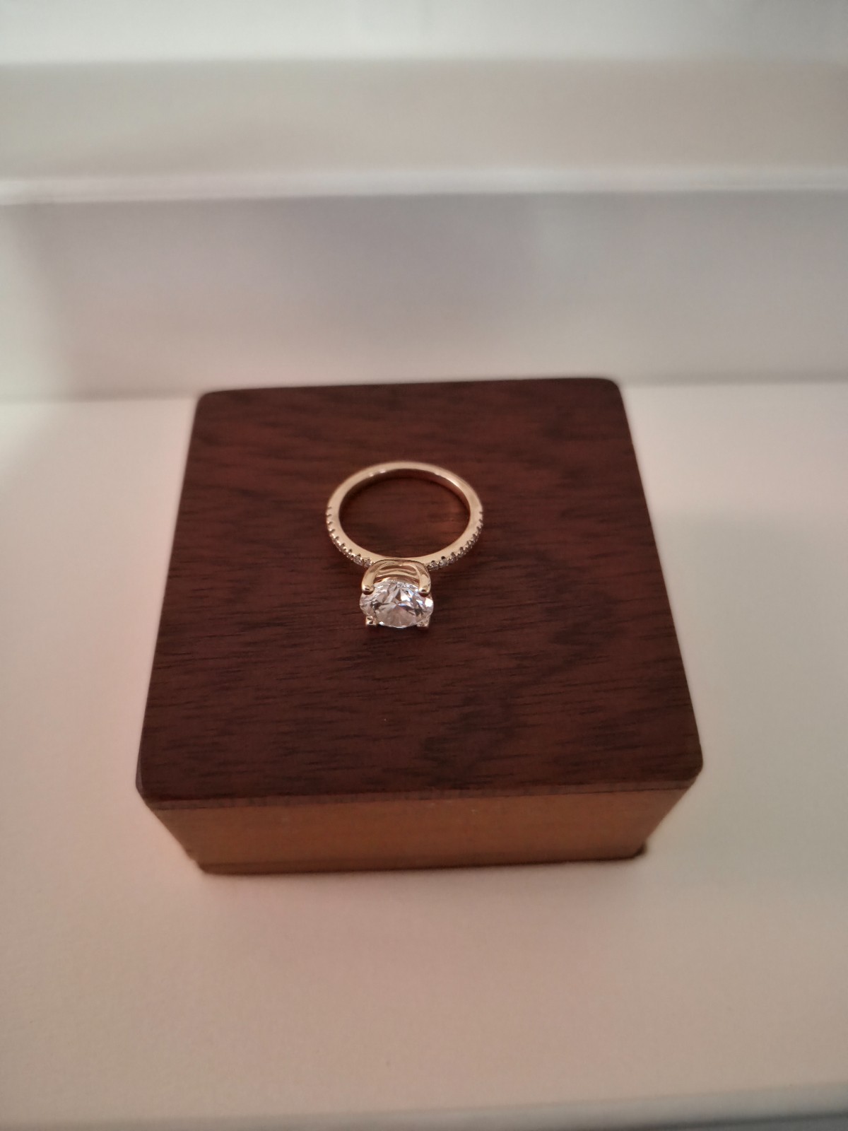 LAB CREATED DIAMOND RING – 14k ROSE GOLD – 2.53 ROUND VS1 RARE CARAT – 6.25 SIZE