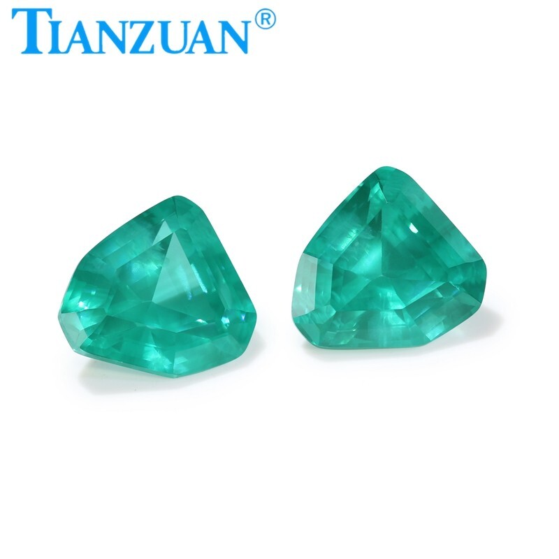 Irregular Shape YAG Paraiba Color Yttrium Aluminum Garnet Loose gemstone