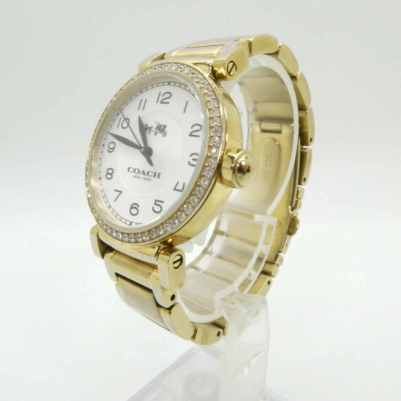 COACH Madison White Dial Gold Watch 14502397 Analog Ladies Gold Watch Used 141 W