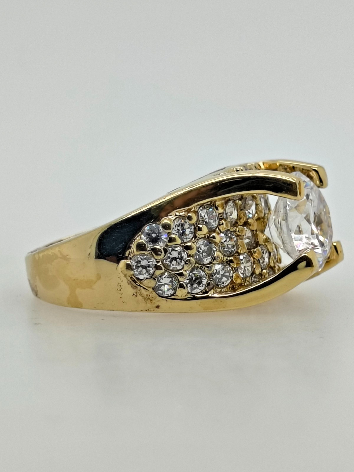 Sterling Silver Cubic Zirconia Engagement Ring for Women Size 5