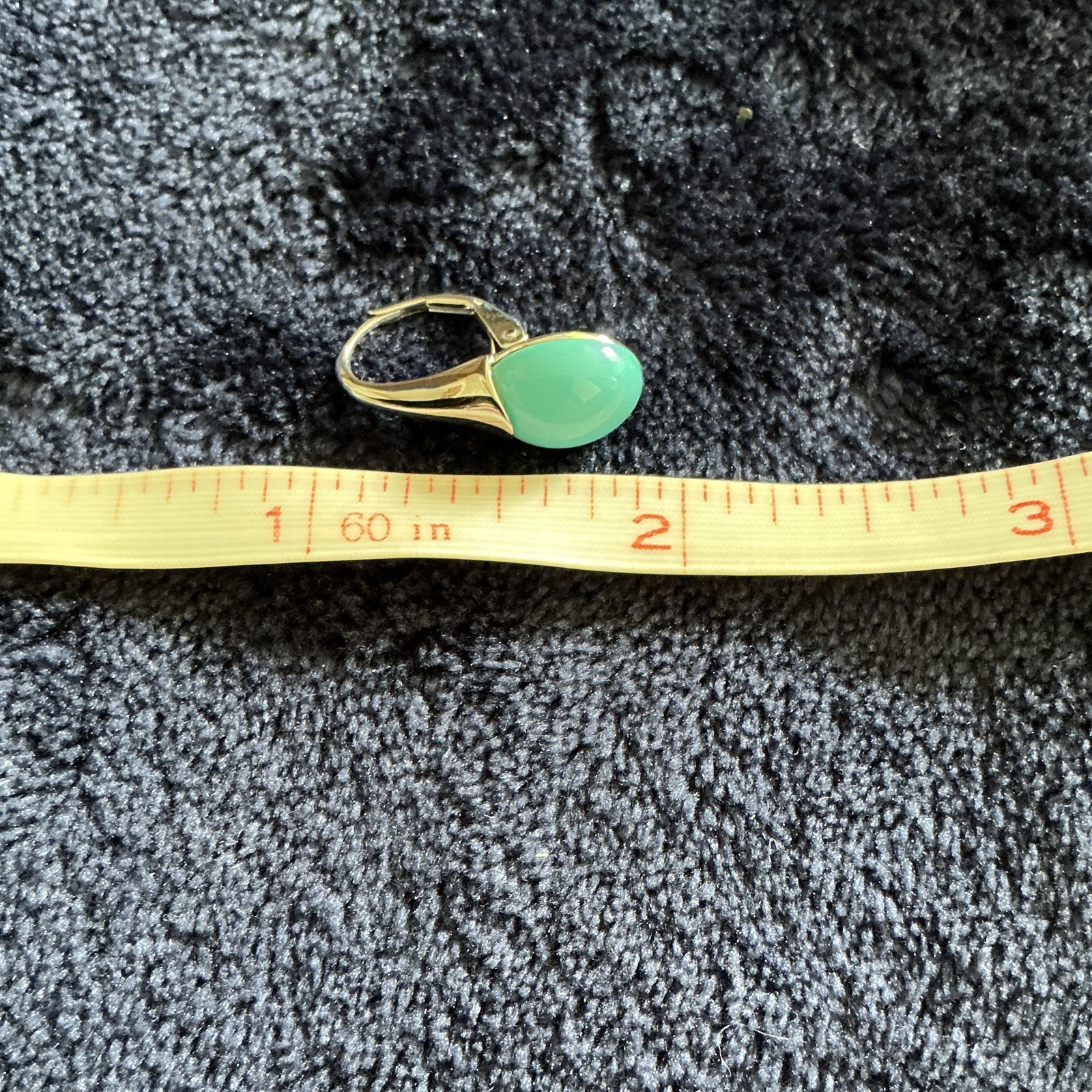 QVC Tiffany Blue Stone Color .925 Sterling Silver Earrings