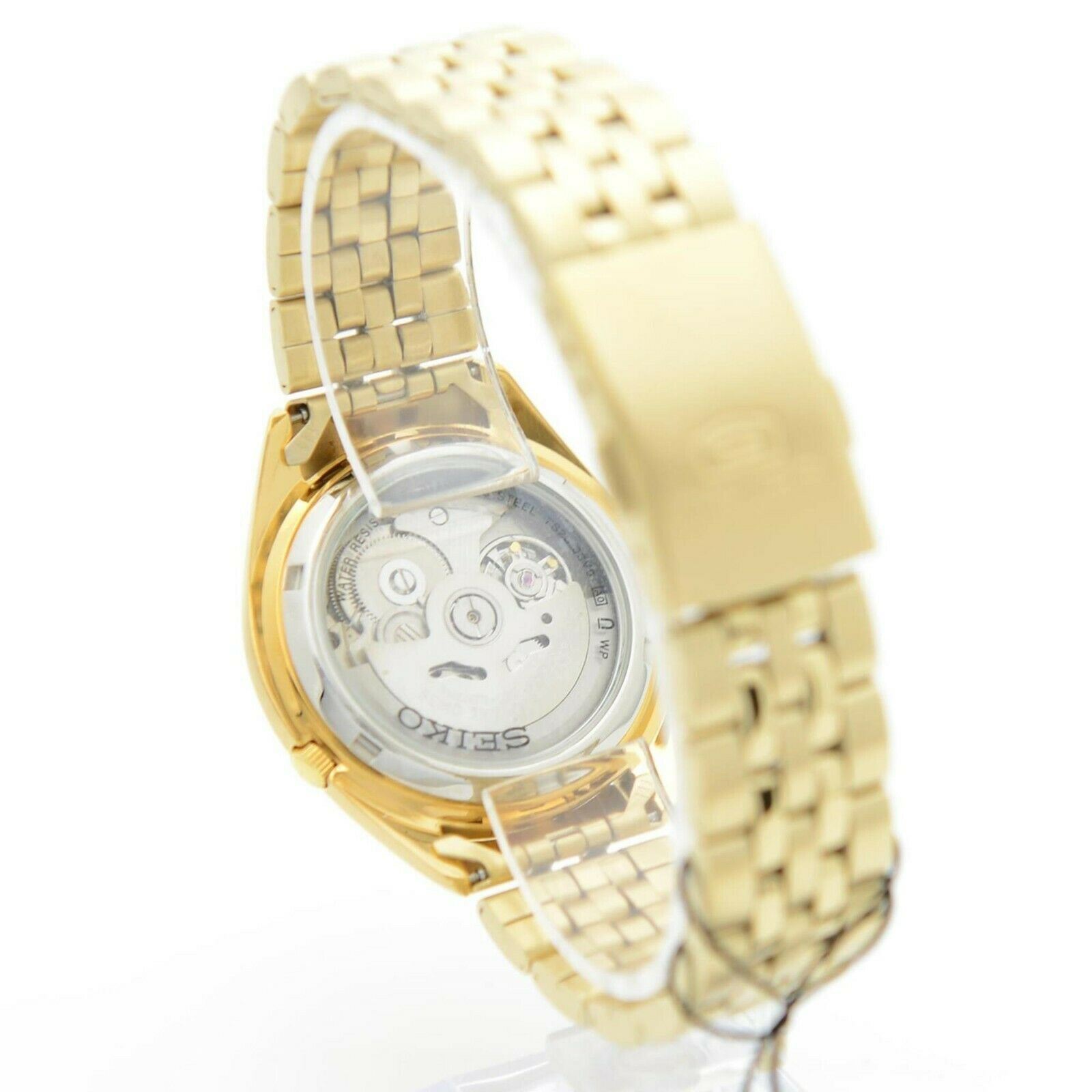 Seiko 5 SNKL28K1 Automatic Gold Tone Stainless Steel Analog Men’s Casual Watch
