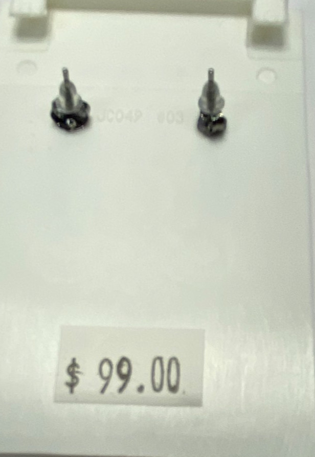 Kit Heath Ruthenium over Sterling Silver Post Thorn Earrings 1″ Long NWT