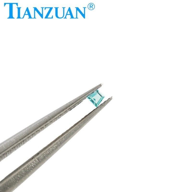 Small Size Trapezoid Shape YAG Paraiba Color Yttrium Aluminum Garnet Loose gems