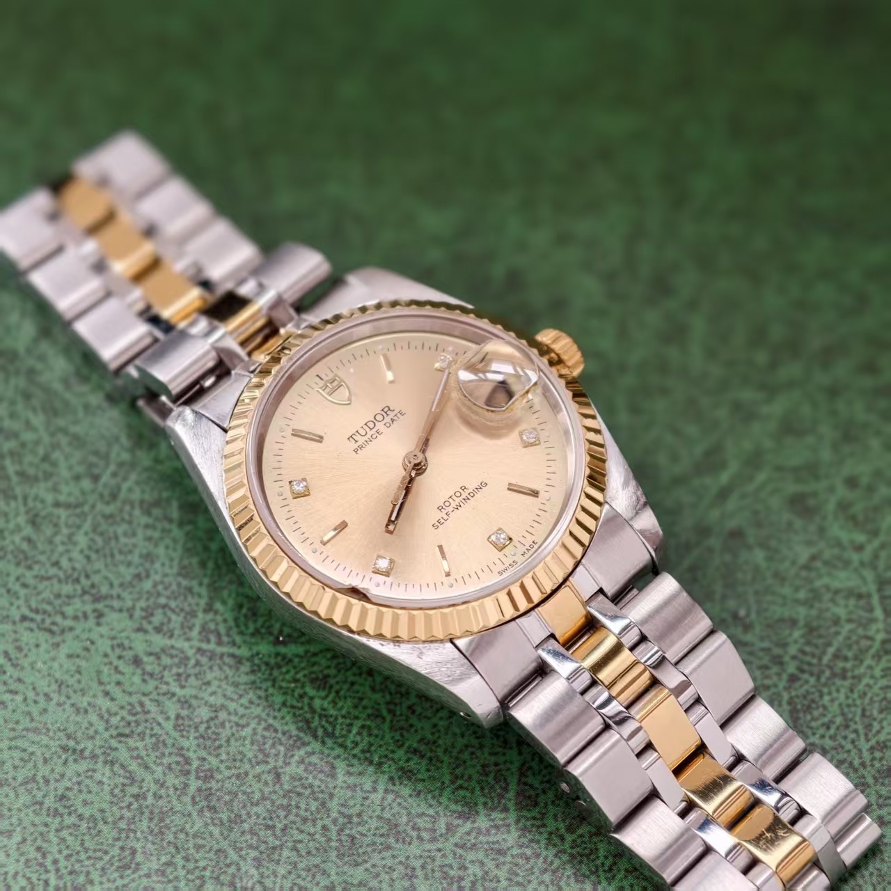 Tudor 5 Graph scale Champagne Dial Prince Date 74033 Men’s Watch Automatic 34mm