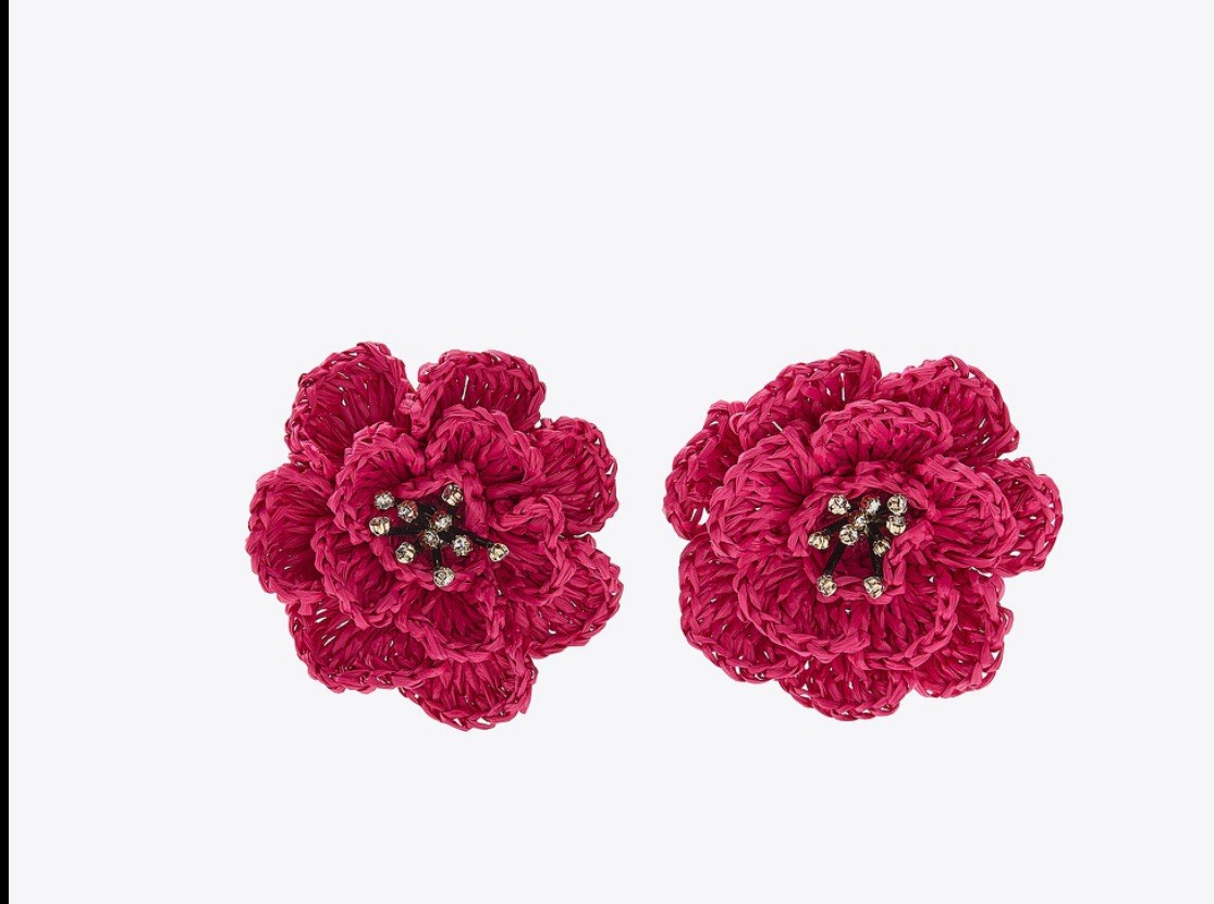 Zara Flower Pink Earrings NWT Zara Jewelry