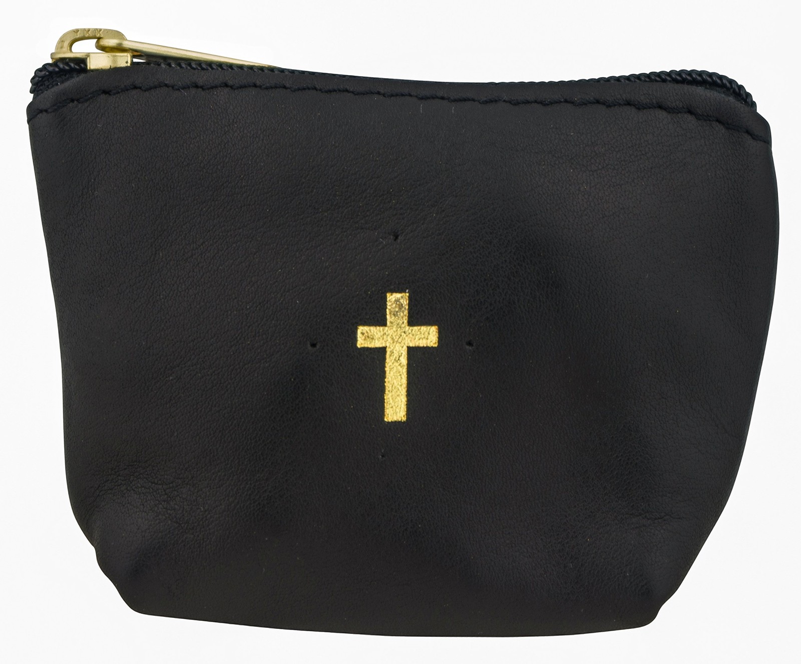 Genuine Italian Leather Catholic Rosary Pouch Fits Almost Communion Gift