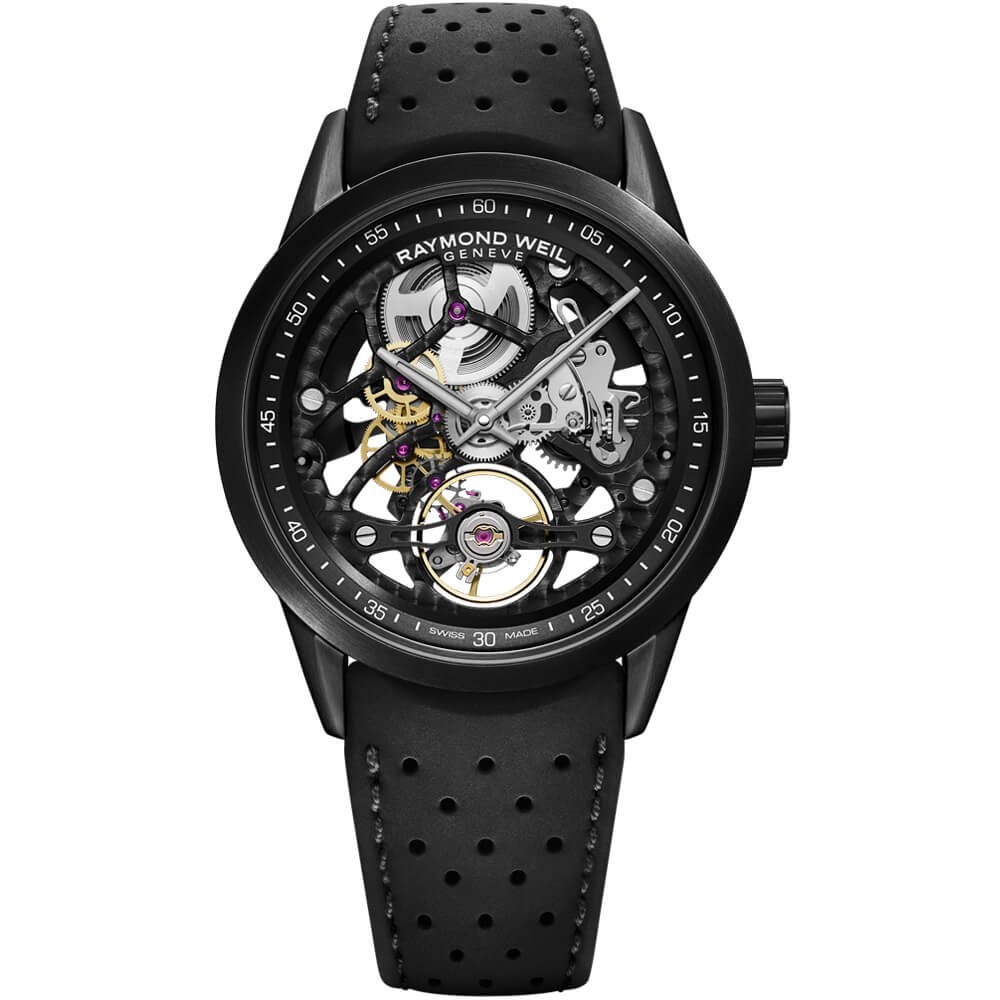 Raymond Weil Freelancer RW1212 Skeleton Open-worked Dial 2785-BKR-20000