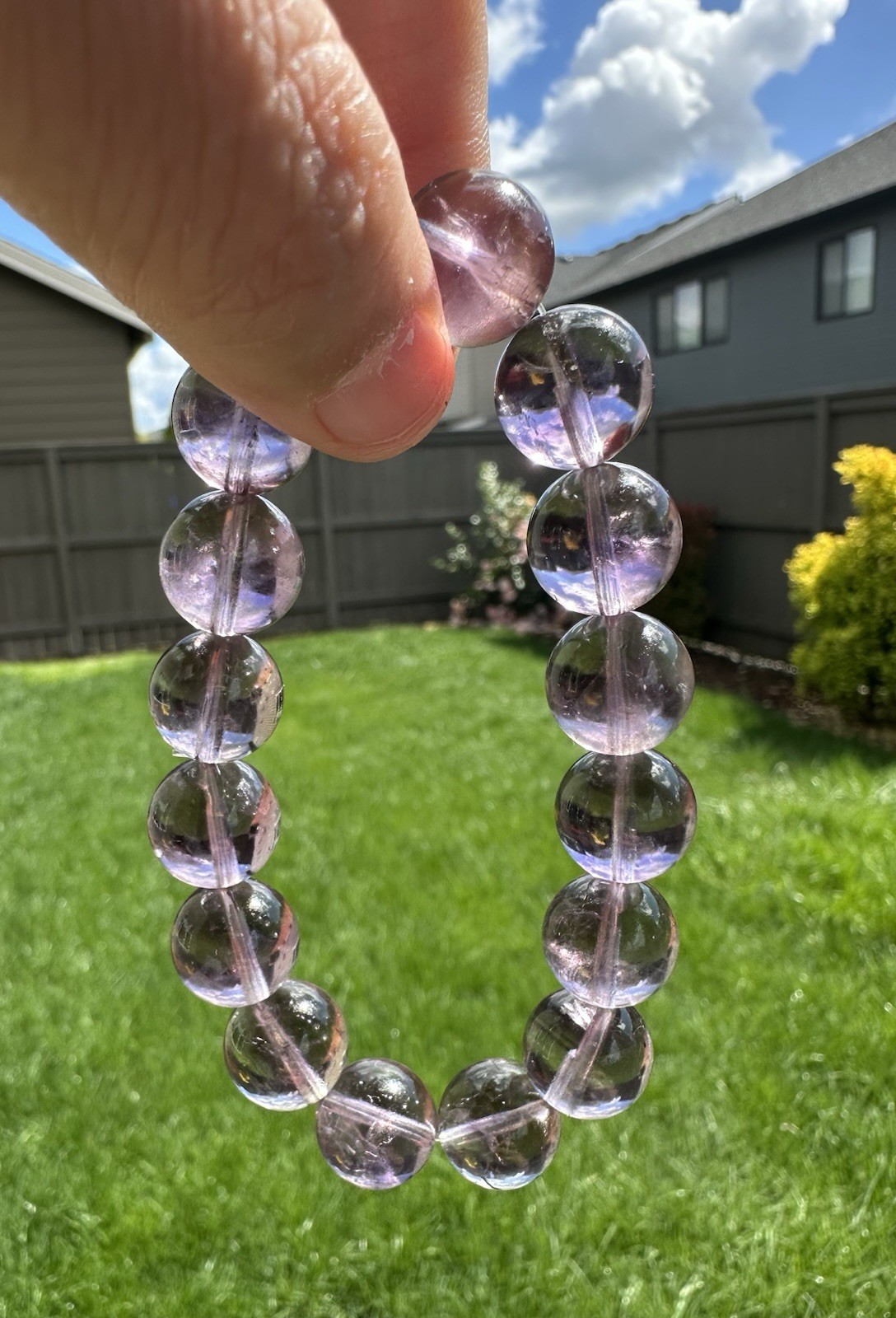 13.7mm Genuine Amethyst Bracelet
