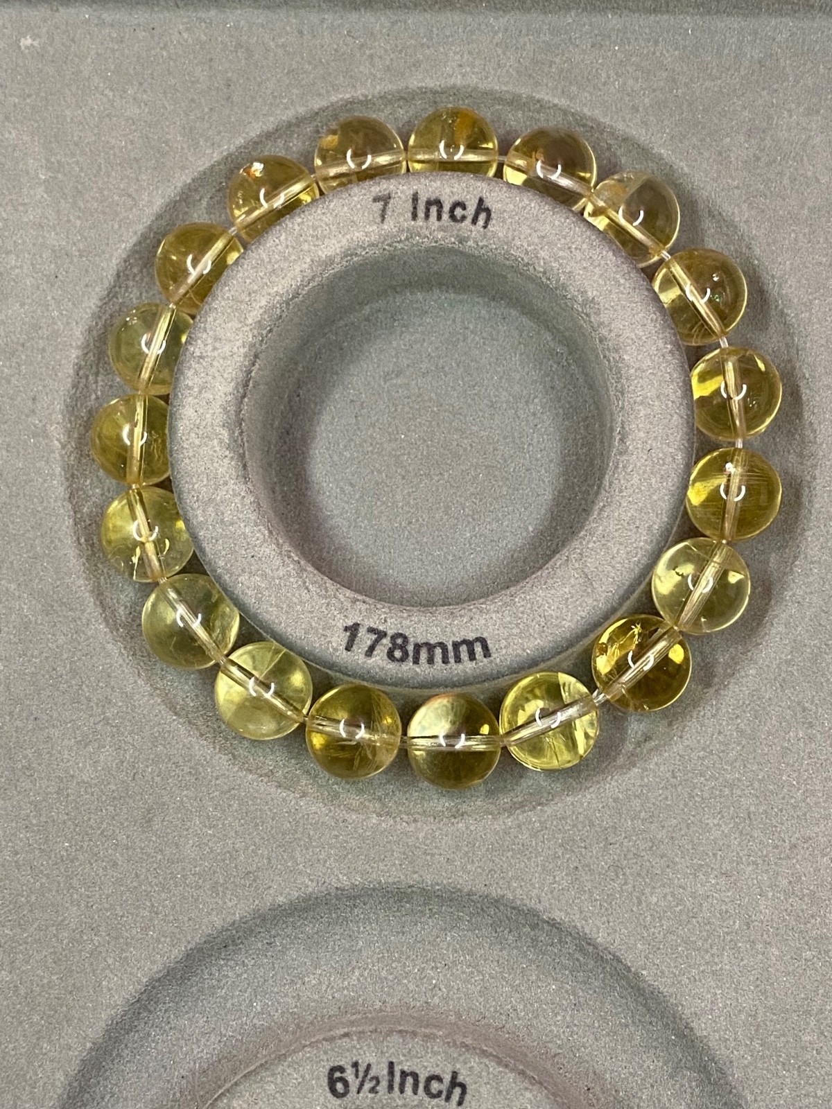 Natural Citrine Bracelet – 10.8mm Genuine Golden Citrine Crystal Bracelet