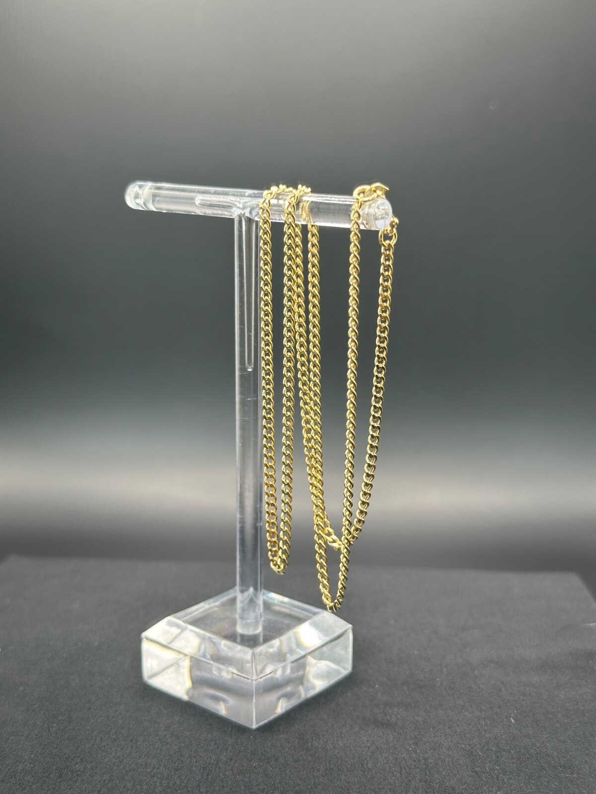 14K Yellow Gold Curb Link Chain Necklace 18″2.2mm 2.75g 585 Stamped Real Genuine