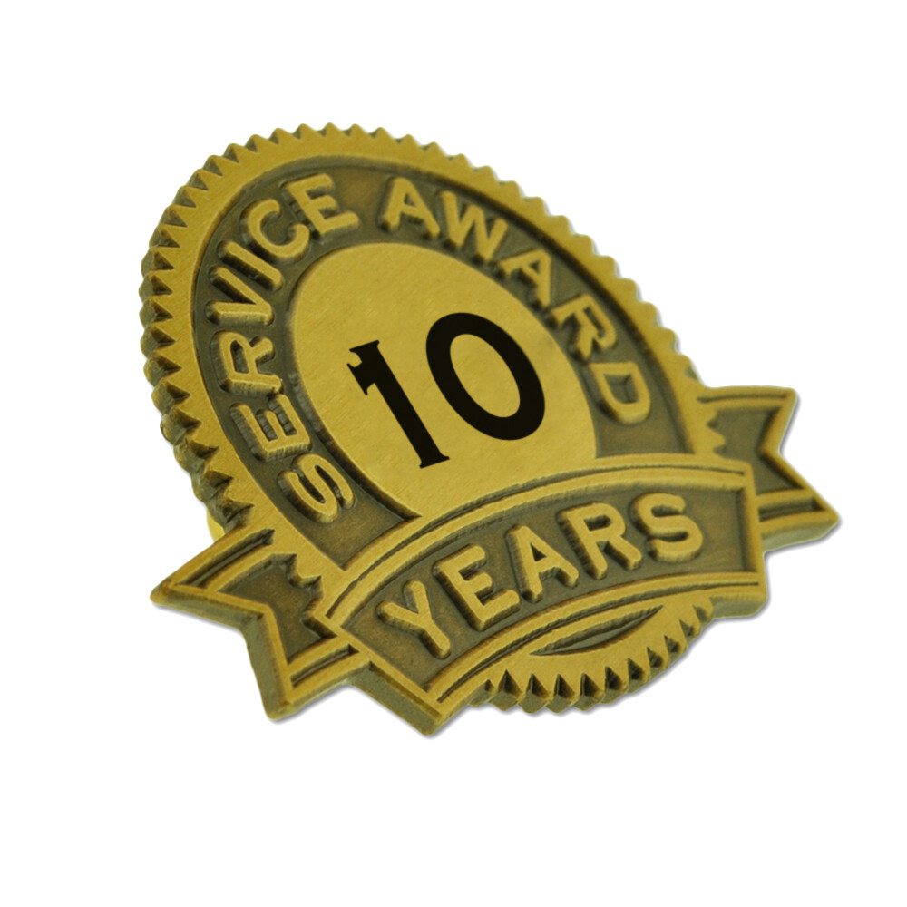 PinMart’s 10 Years of Service Award Lapel Pin