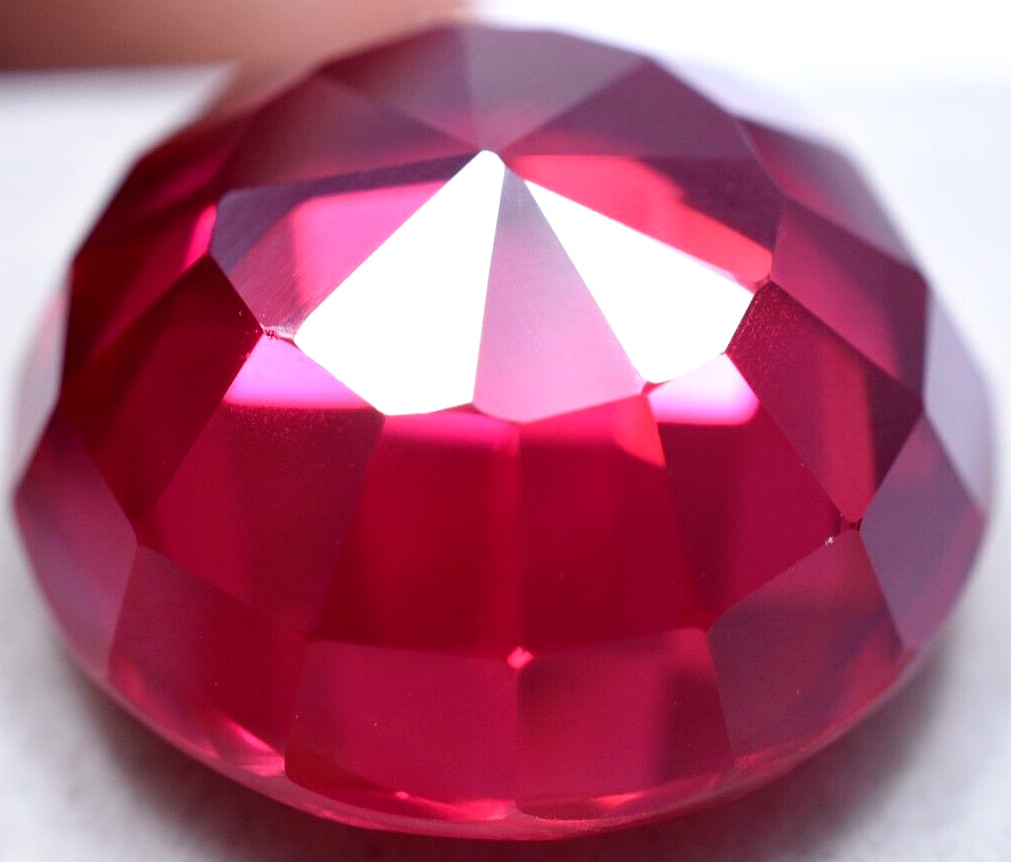 Natural 85.60 Ct Mogok Huge Pink Ruby Sparkling GGL Certified Loose Gemstone