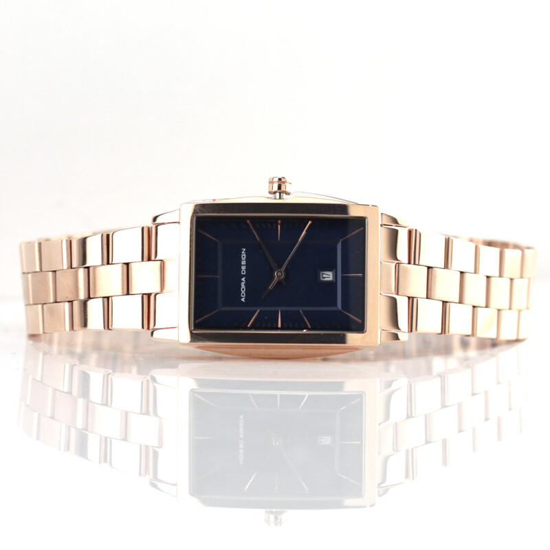 Adora Design Wristwatch Stainless Steel IP Rose Gold AD8398 3 Bar NEW