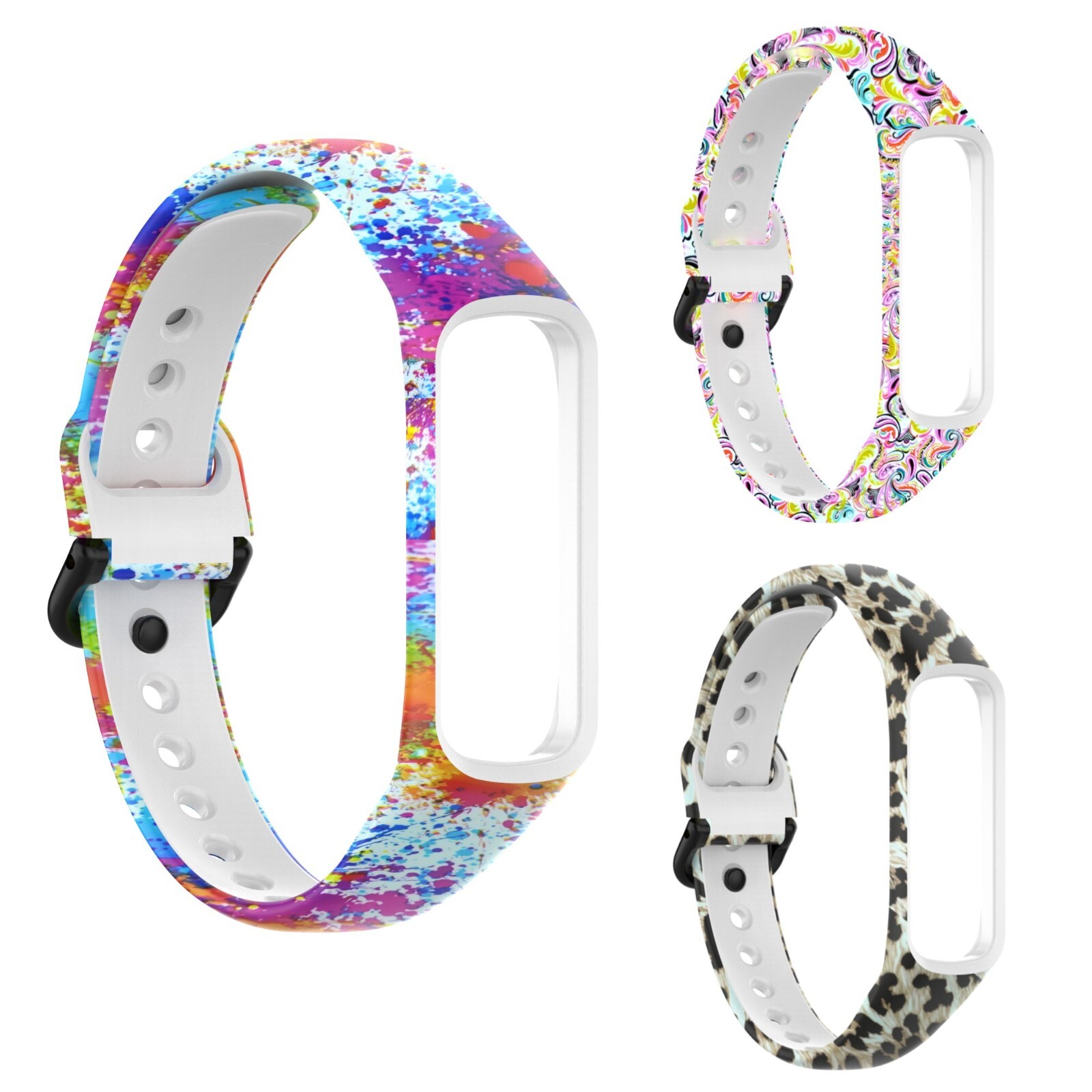 For Samsung Galaxy Fit 2 SM-R220 Replacement Strap Silicone Watch Band Wristband