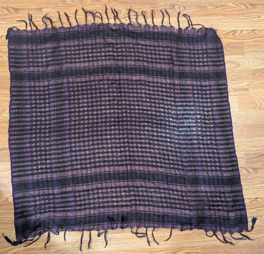 Purple Accessory Lot – 4 Scarves, Necklace, 2 Earrings, & Stone