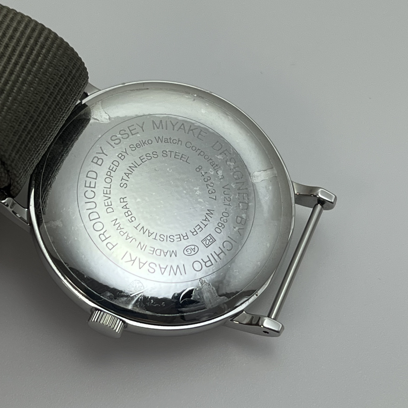 Seiko Issey Miyake f Ichiro Iwasaki NYAJ004 Quartz Japan 24 Hour Dial Watch#B901