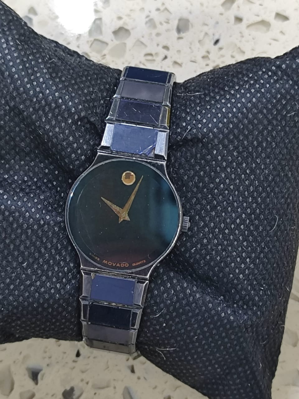 MOVADO MUSEUM WATCH 84-40-881 Cal ETA 210 001 ULTRA THIN BLACK DIAL WORKING