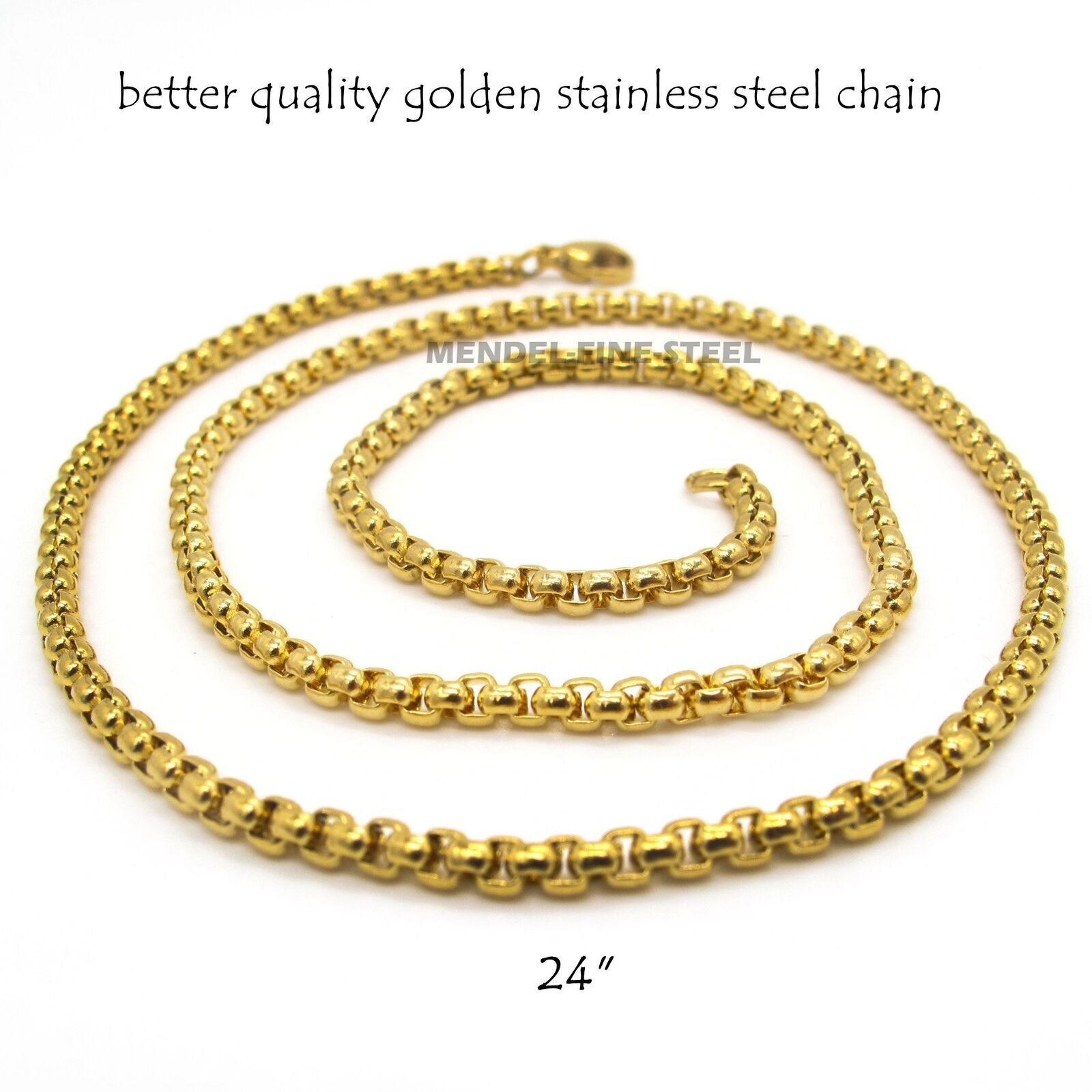 MENDEL Gold Plated Mens Egypt Egyptian CZ Hip Hop Pharaoh Pendant Necklace Chain