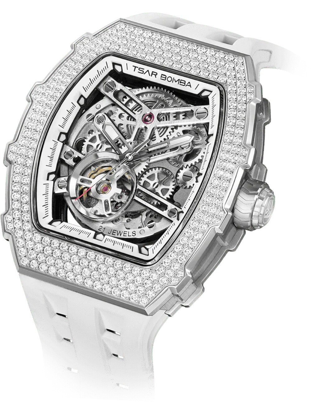 Tsar Bomba TB8208D-11 Mens Watch Elemental Zirconia Automatic 43mm 5ATM
