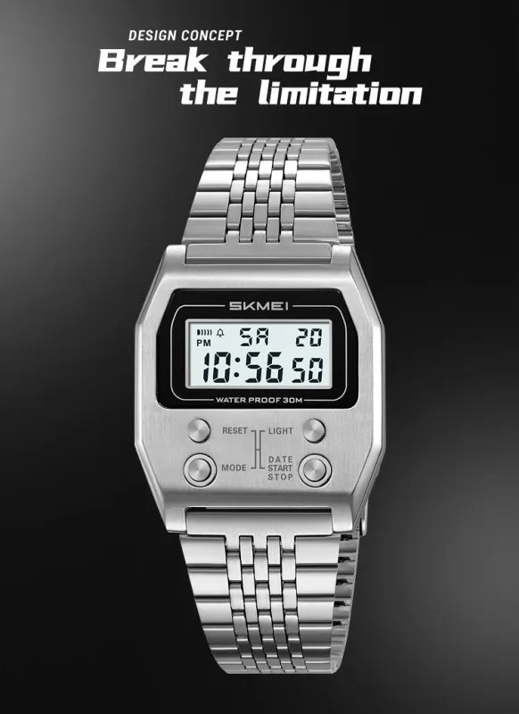SKMEI 2460 Fashion Brand Men’s Electronic Watch Multifunction Luminous Calendar