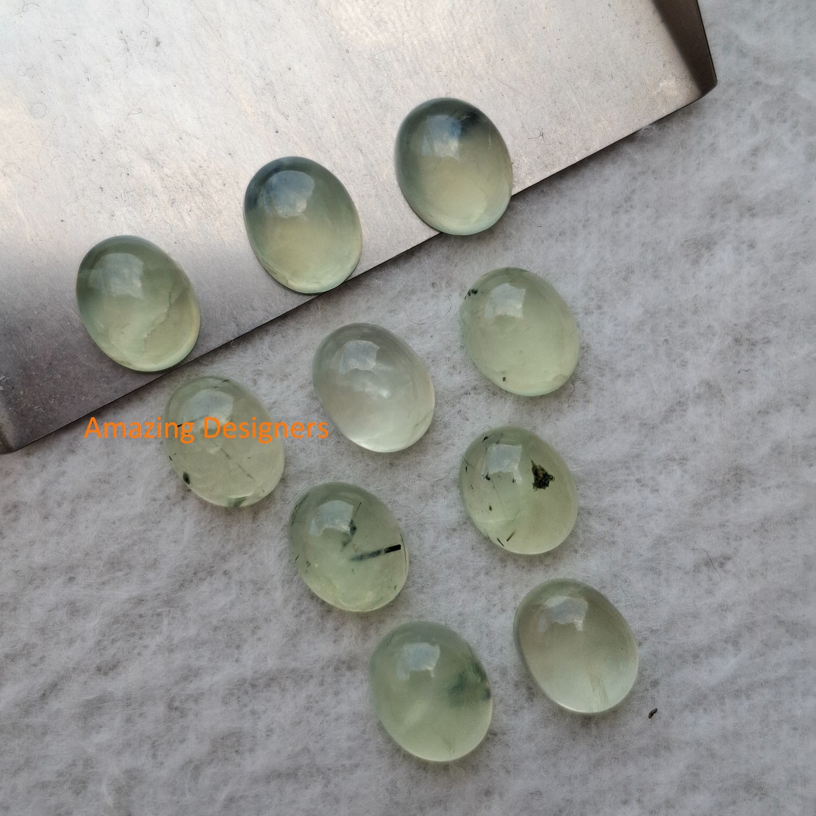 Natural Prehanite Oval Cabochon 5x7mm to 20x25mm Loose Gemstone