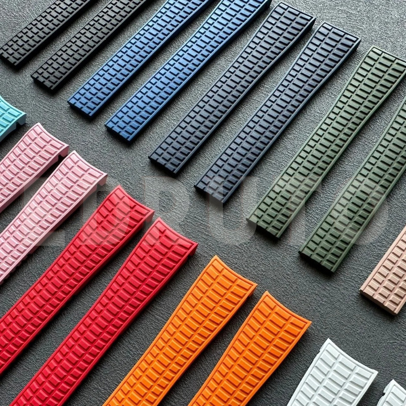 21mm FKM Rubber Watch Strap Replacement For Patek Philippe Aquanaut Luce 7968