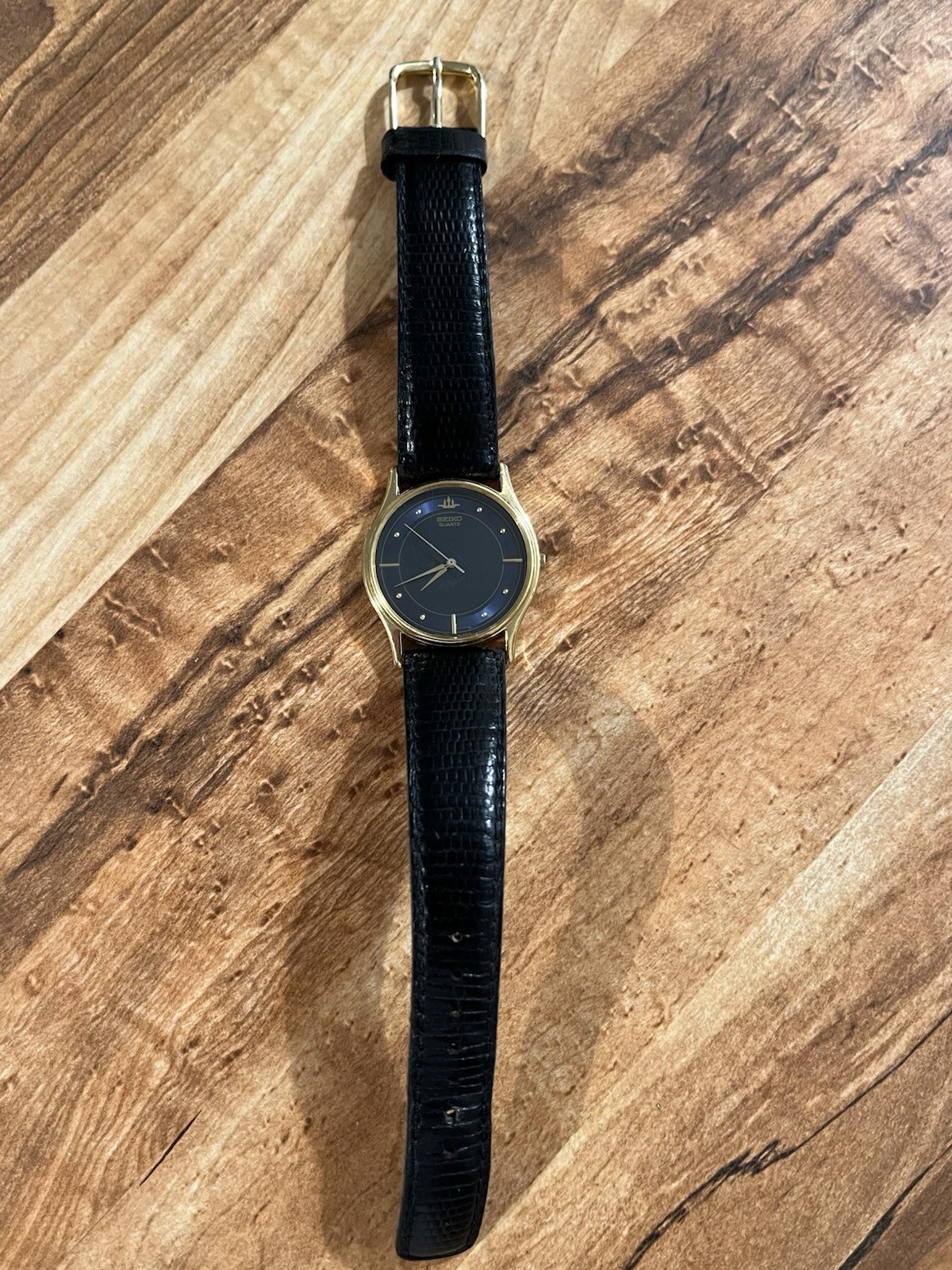 Rare Seiko 2K01-0010 2-Toned Space/Astro Variation Galaxy Ultra Thin Watch READ