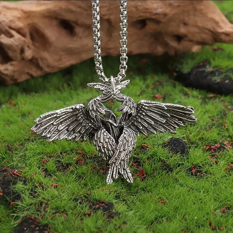 Celestial Seraphim Jewelry Vintage Silvery Winged Angel Sexy Pendant Necklace