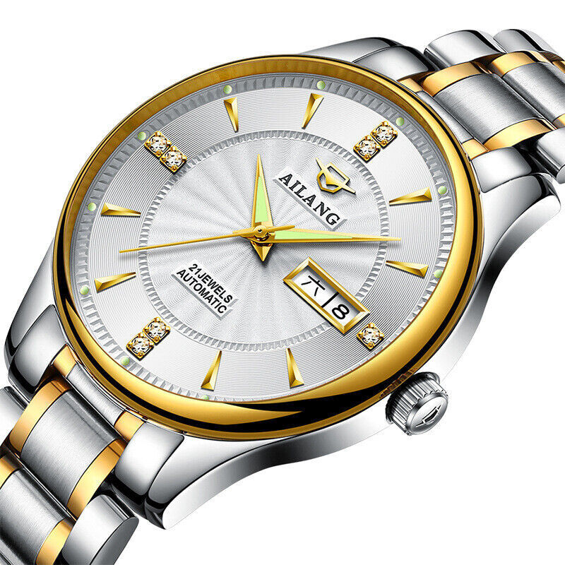 AILANG Watch Calendar Week Luminous Men’s Automatic Mechanical Wristwatches
