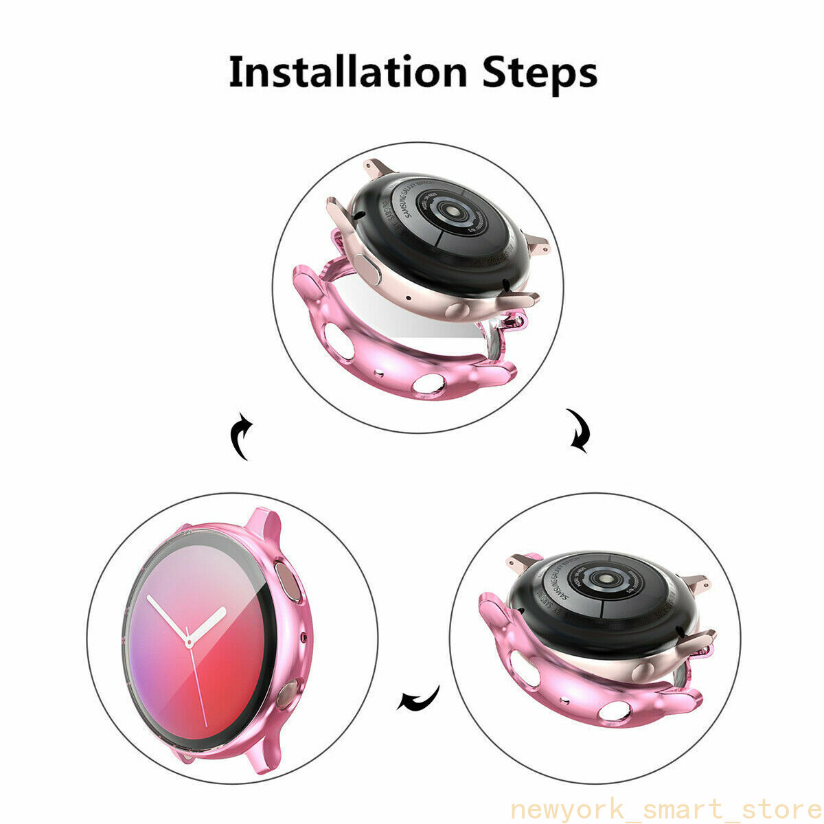 2 TPU Full Cover Case Screen Protector For Samsung Galaxy Watch Active 2 40/44mm