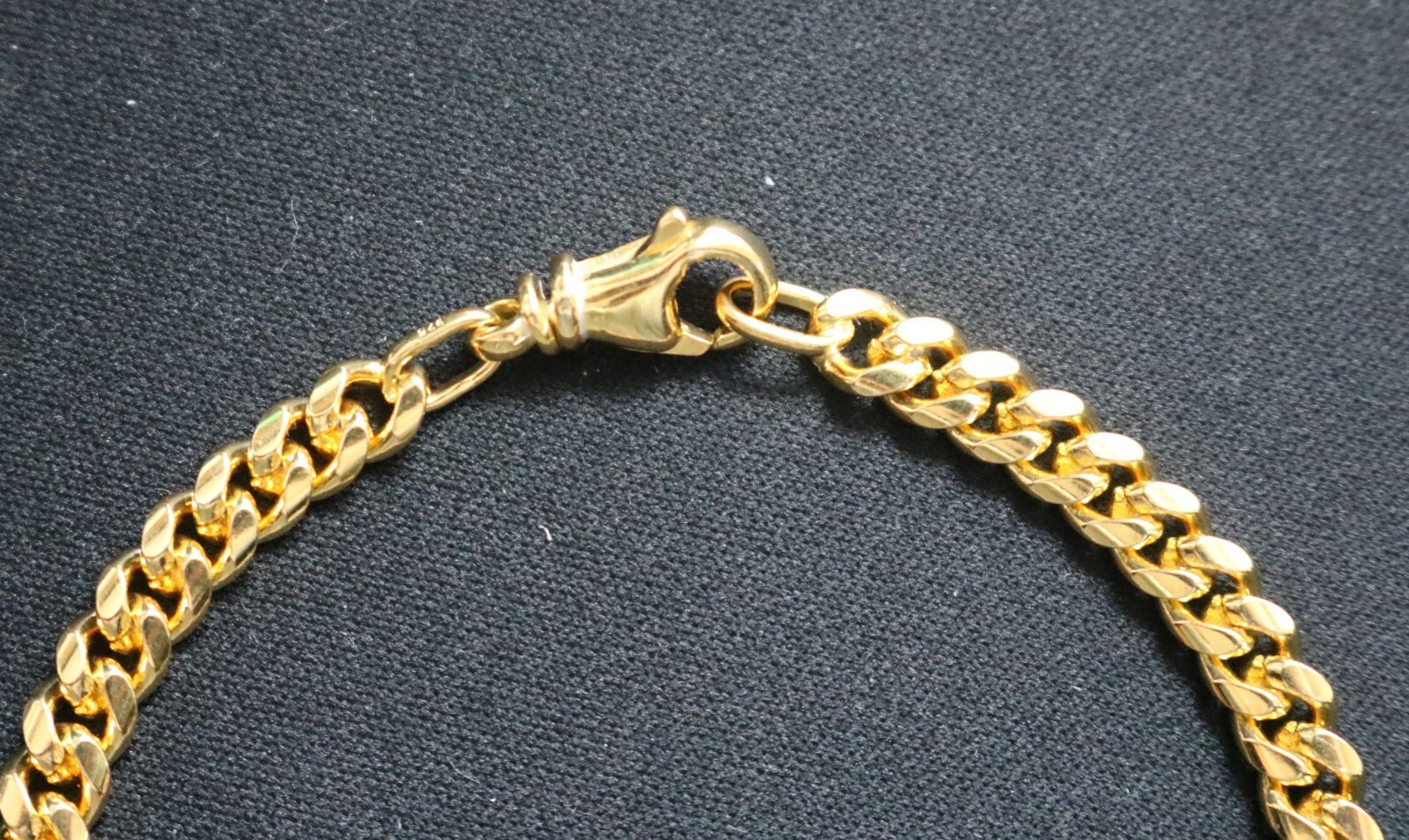 Curb Bracelet Gold Plated Silver 925 Bracelet 6mm for Men Women | 19cm 20cm